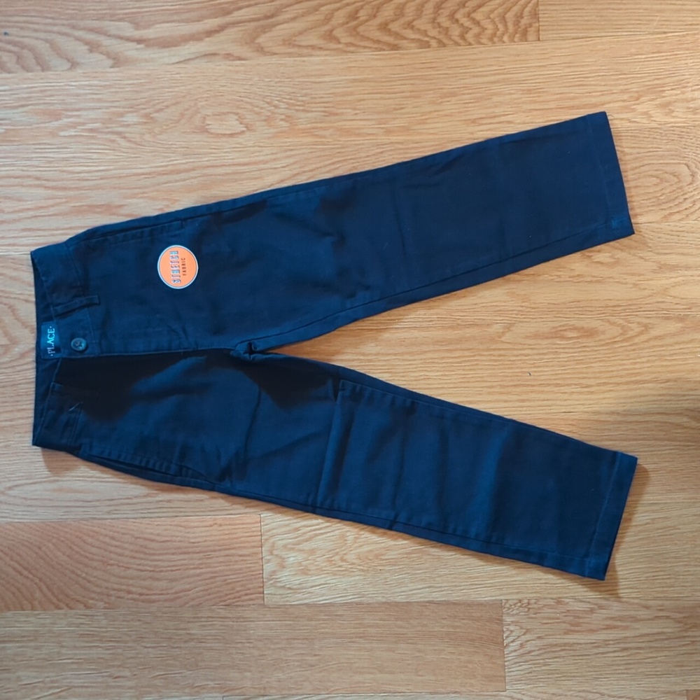 Children's Place Chinos - Stretch cotton Sz 5 slim Boys - Navy